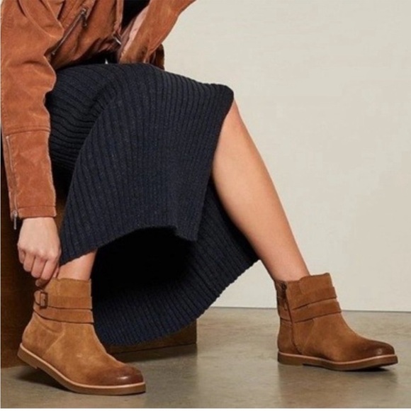 New! UGG Australia Josefene Cuff Suede Ankle Boot Chestnut Sz 7.5 - Picture 3 of 13